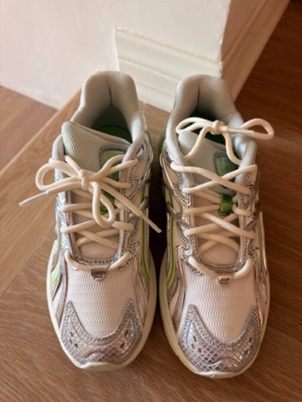 Puma Green Silver Chunky Sneakers Women’s Size 8 Y2K Trainer NEW - Picture 10 of 10